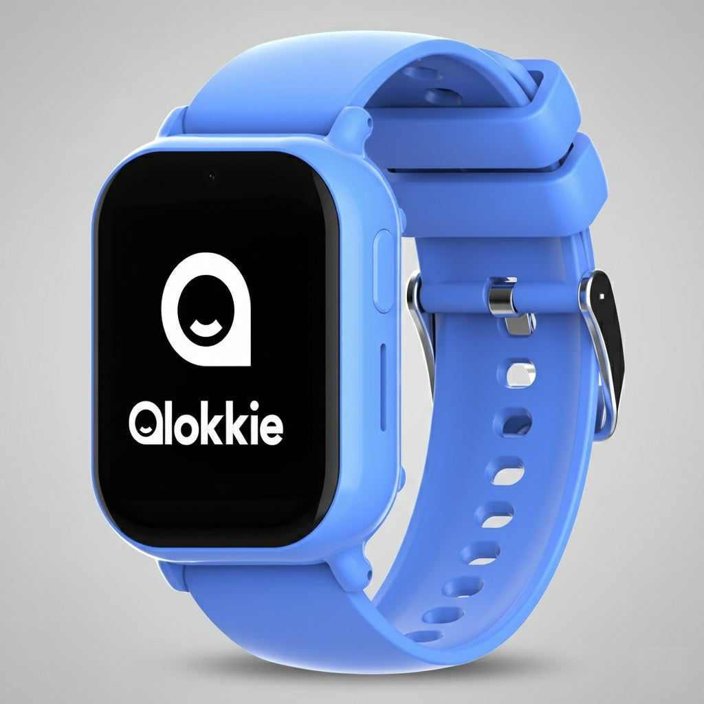 Qlokkie Kiddo Mini – Compact GPS Horloge voor Kinderen – Blauw