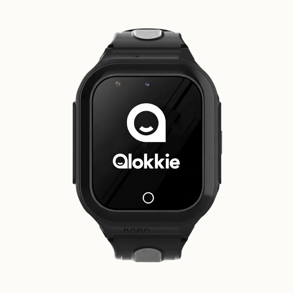 Qlokkie GPS Horloge Kind - Kiddo GO - Zwart