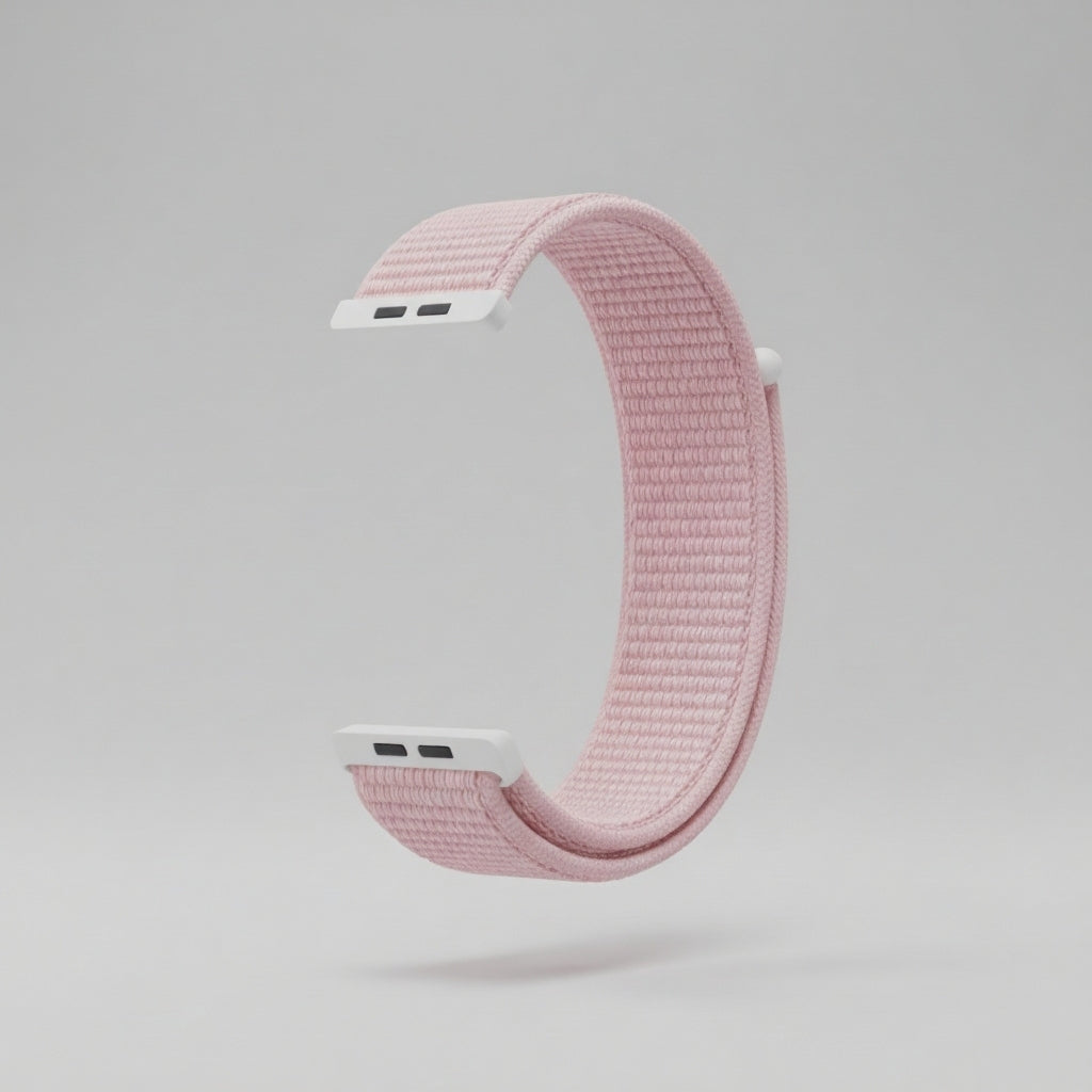 Horlogeband Klittenband- 20MM - Roze