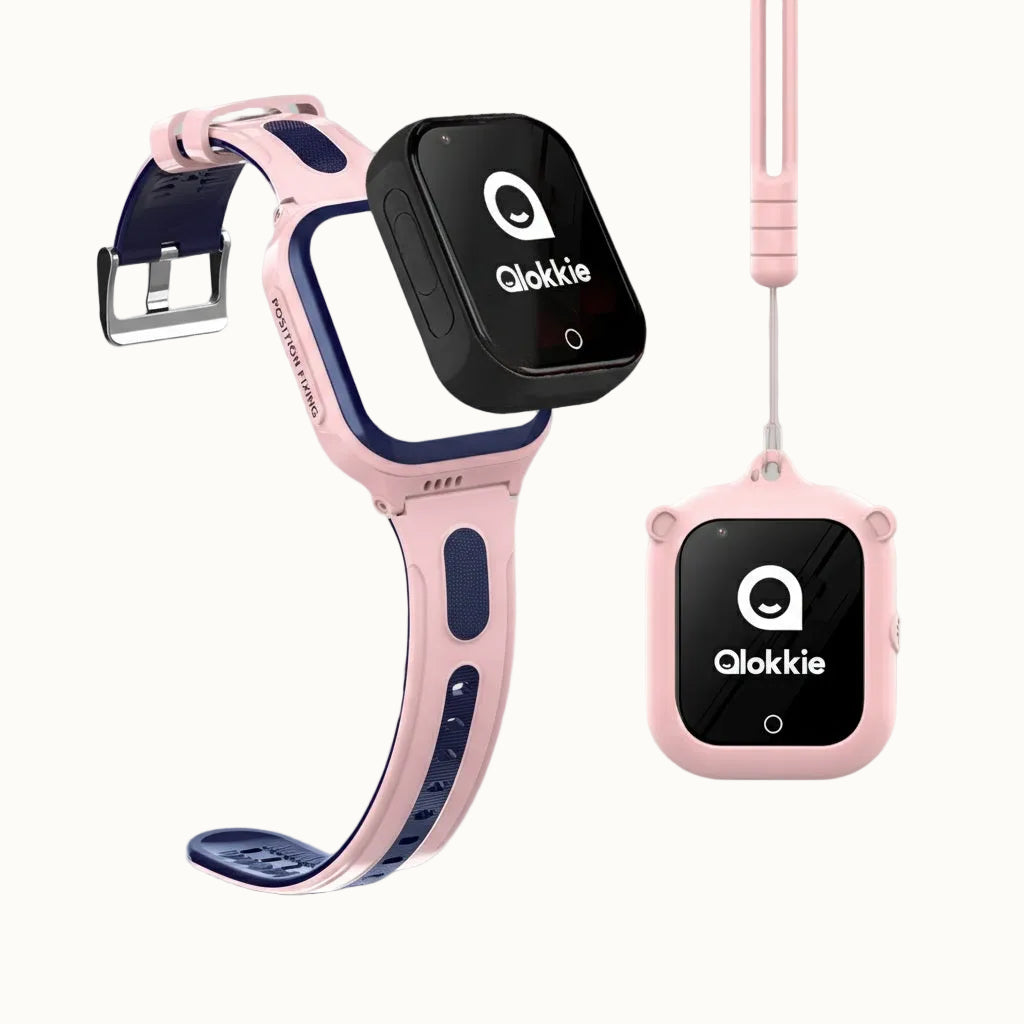 Qlokkie GPS Horloge Kind - Kiddo GO+ - Inclusief Beschermcase – Roze