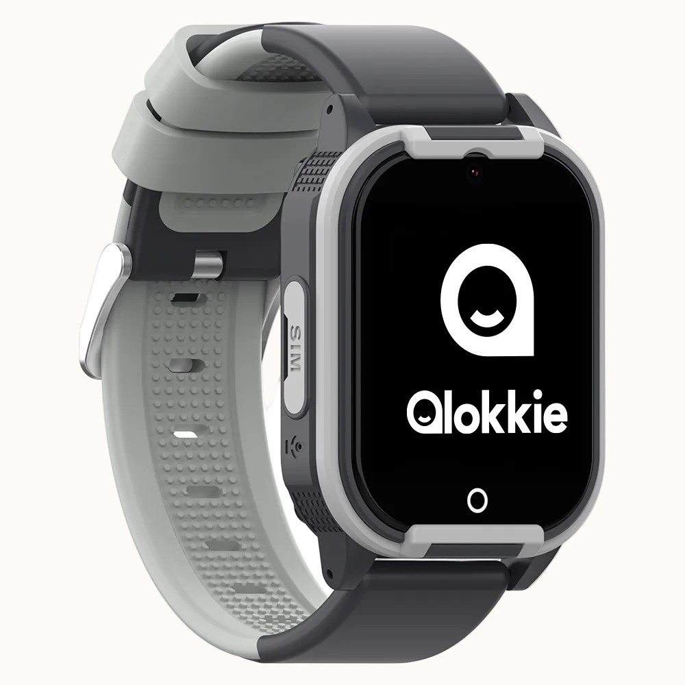 Qlokkie GPS Horloge Kind - Kiddo Lite - Zwart