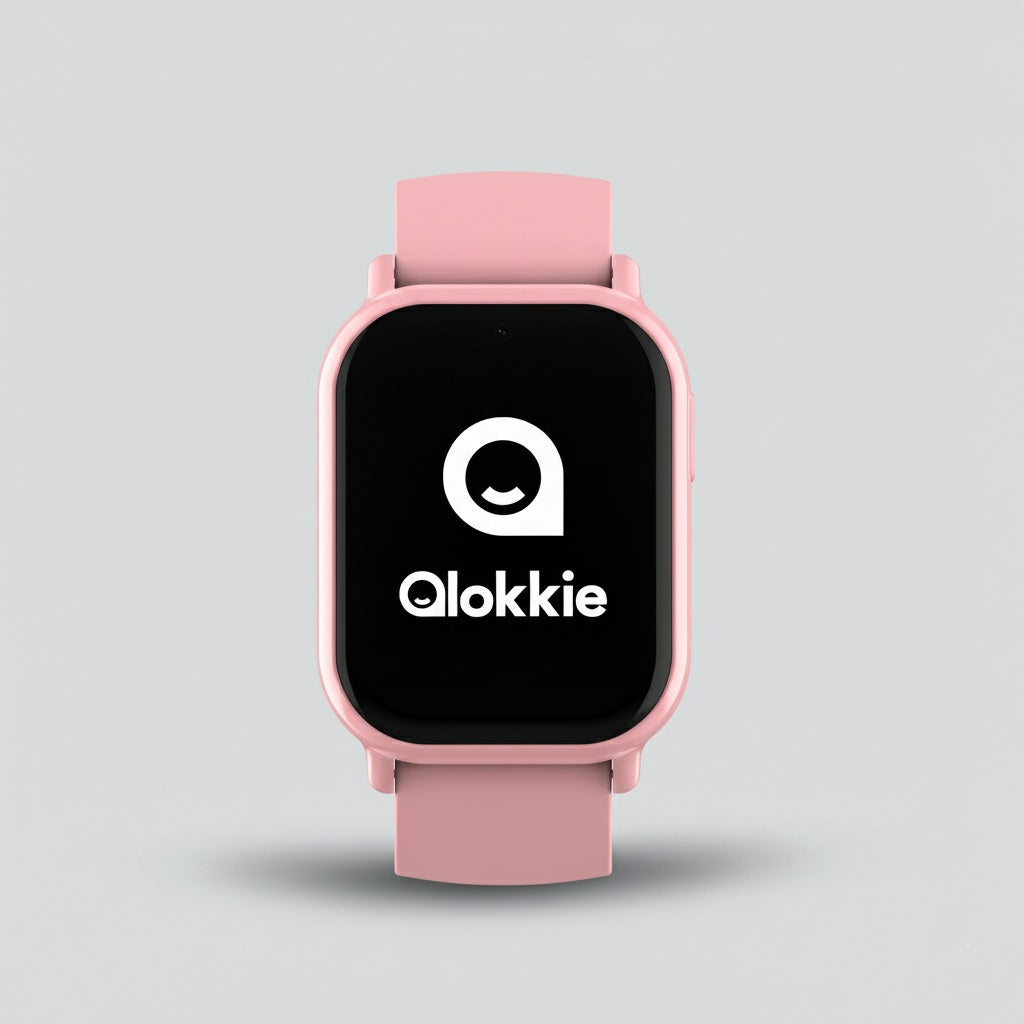 Qlokkie Kiddo Mini – Compact GPS Horloge voor Kinderen – Roze