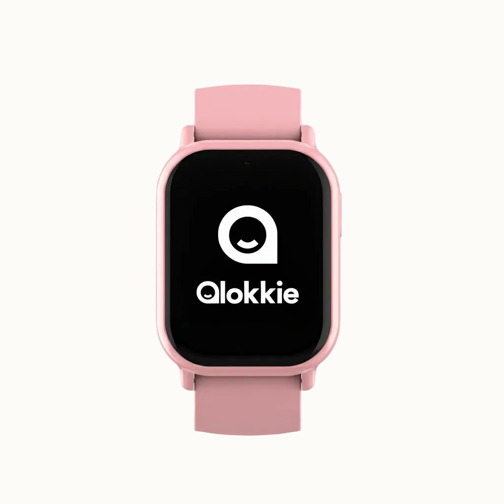 Qlokkie Kiddo Mini – Compact GPS Horloge voor Kinderen – Roze