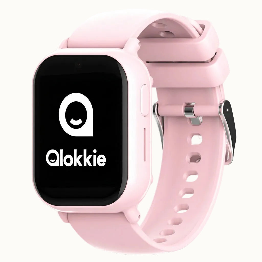 Qlokkie Kiddo Mini – Compact GPS Horloge voor Kinderen – Roze