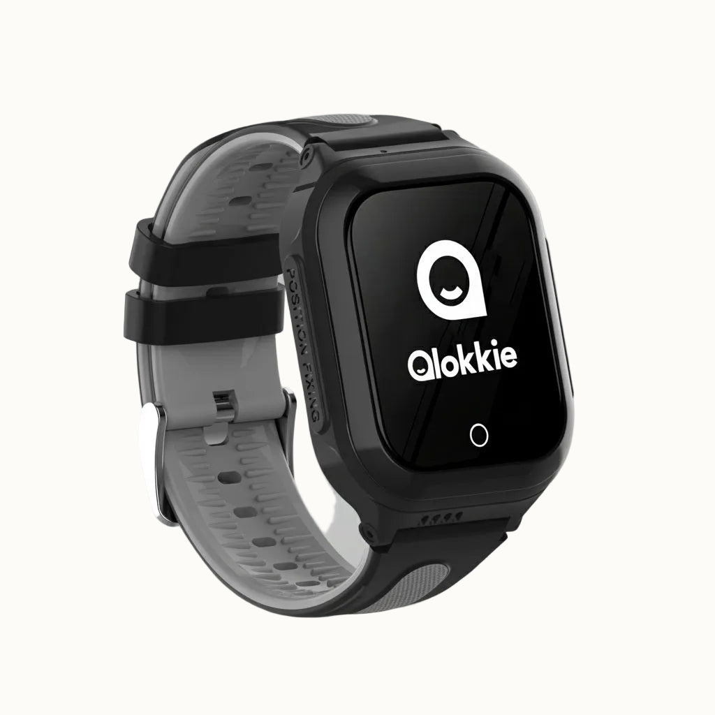 Qlokkie GPS Horloge Kind - Kiddo GO - Zwart