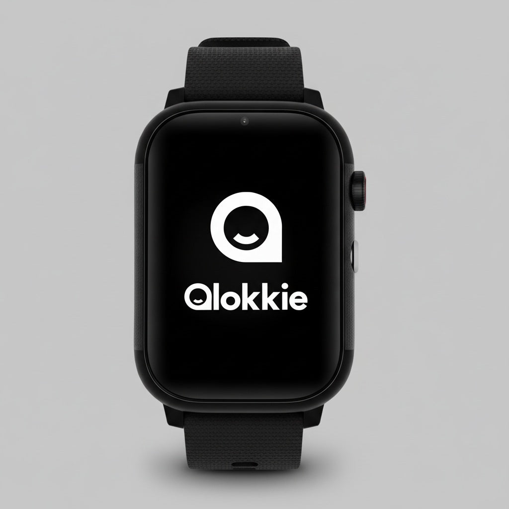 Qlokkie GPS Horloge Kind - Kiddo Slim Pro - Zwart
