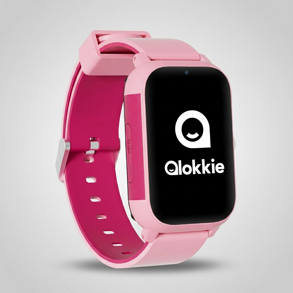 Qlokkie GPS Horloge Kind - Kiddo Slim Pro - Roze