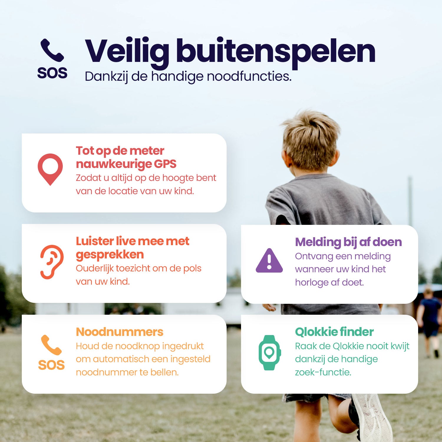 Qlokkie GPS Horloge Kind - Kiddo 21 - Roze