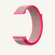 Horlogeband Klittenband- 20MM - Lichtroze - Neonroze