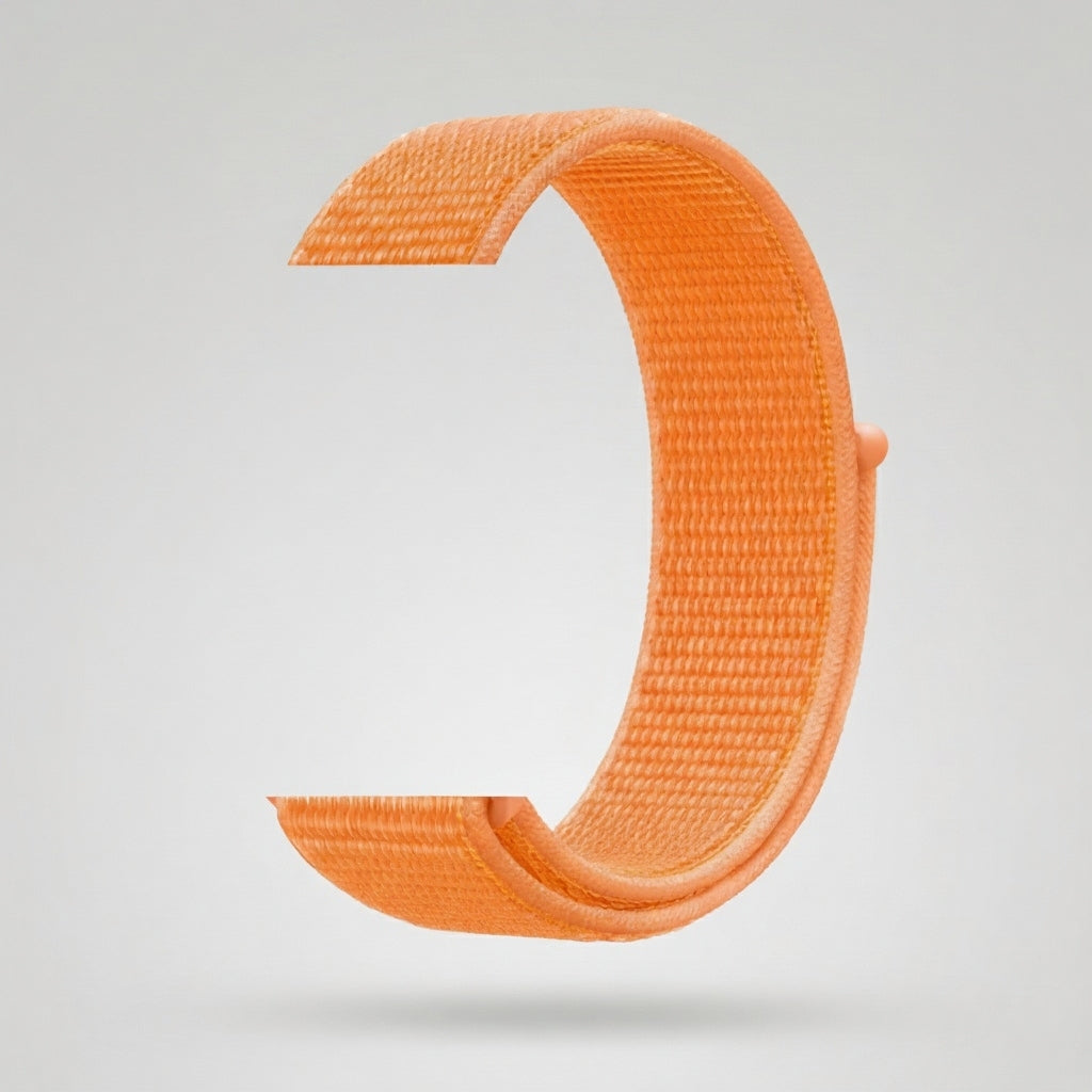 Horlogeband Klittenband- 20MM - Oranje