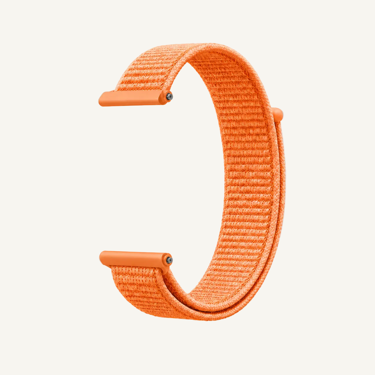 Horlogeband Klittenband- 20MM - Oranje