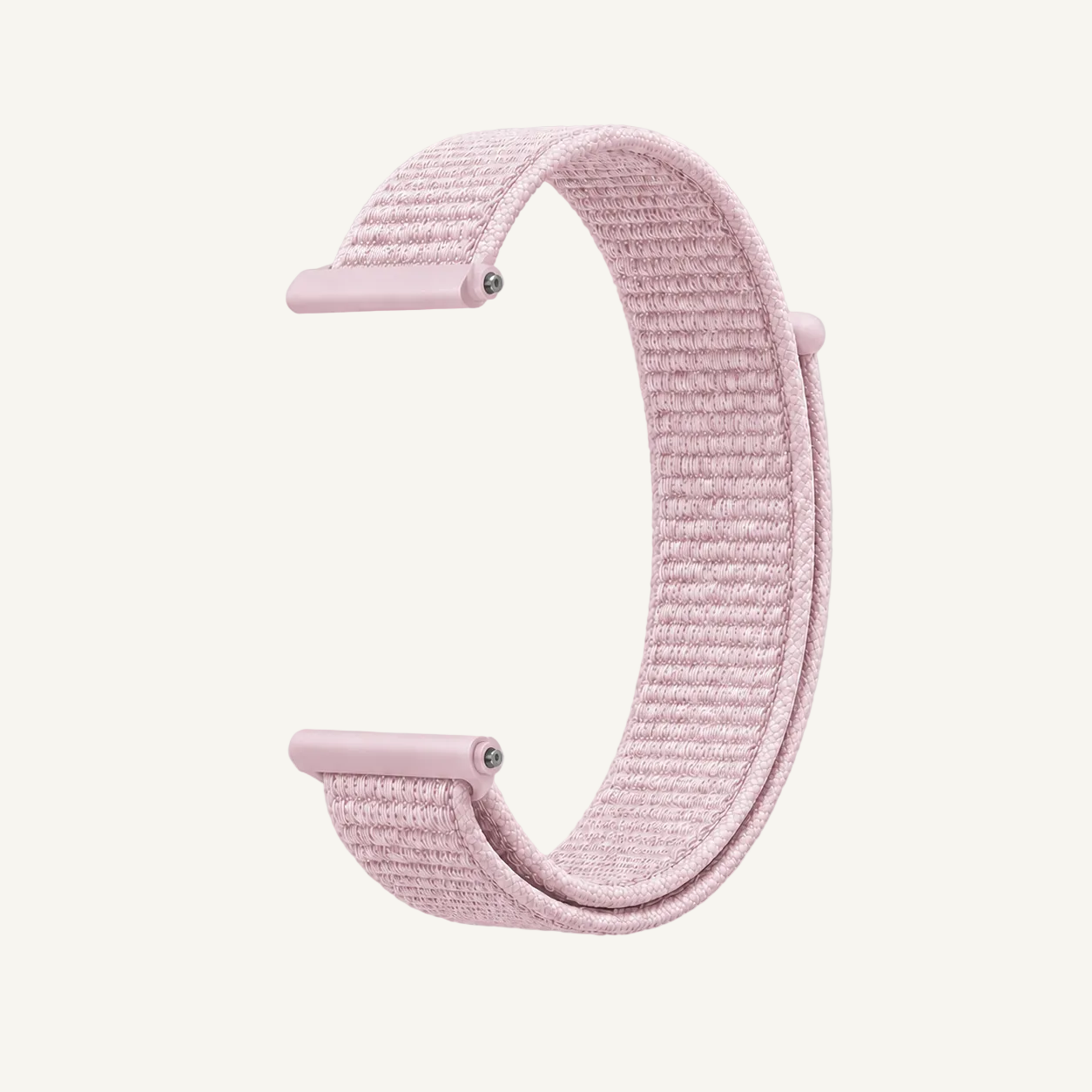 Horlogeband Klittenband- 20MM - Roze