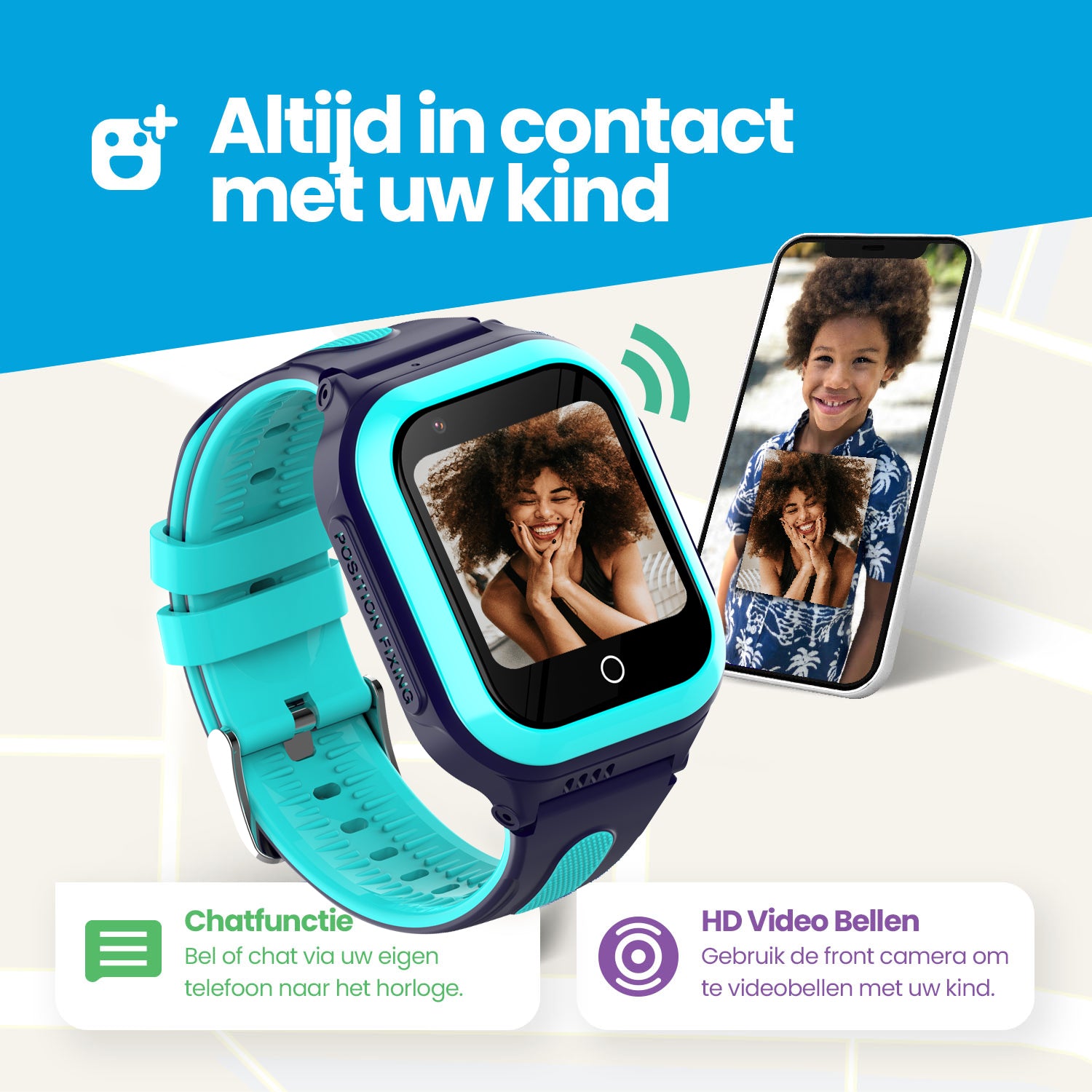 Gps bel horloge online kind