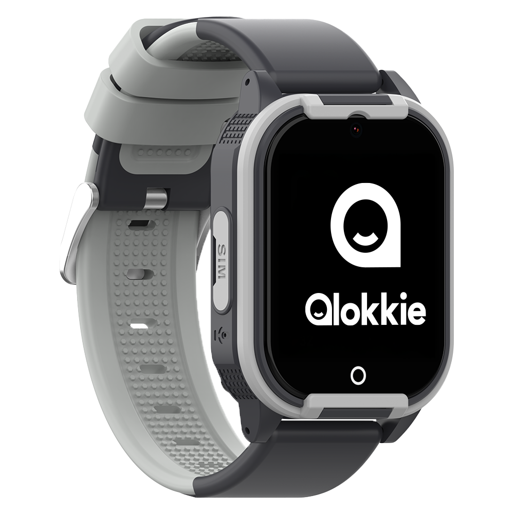 Qlokkie GPS Horloge Kind - Kiddo Lite - Zwart