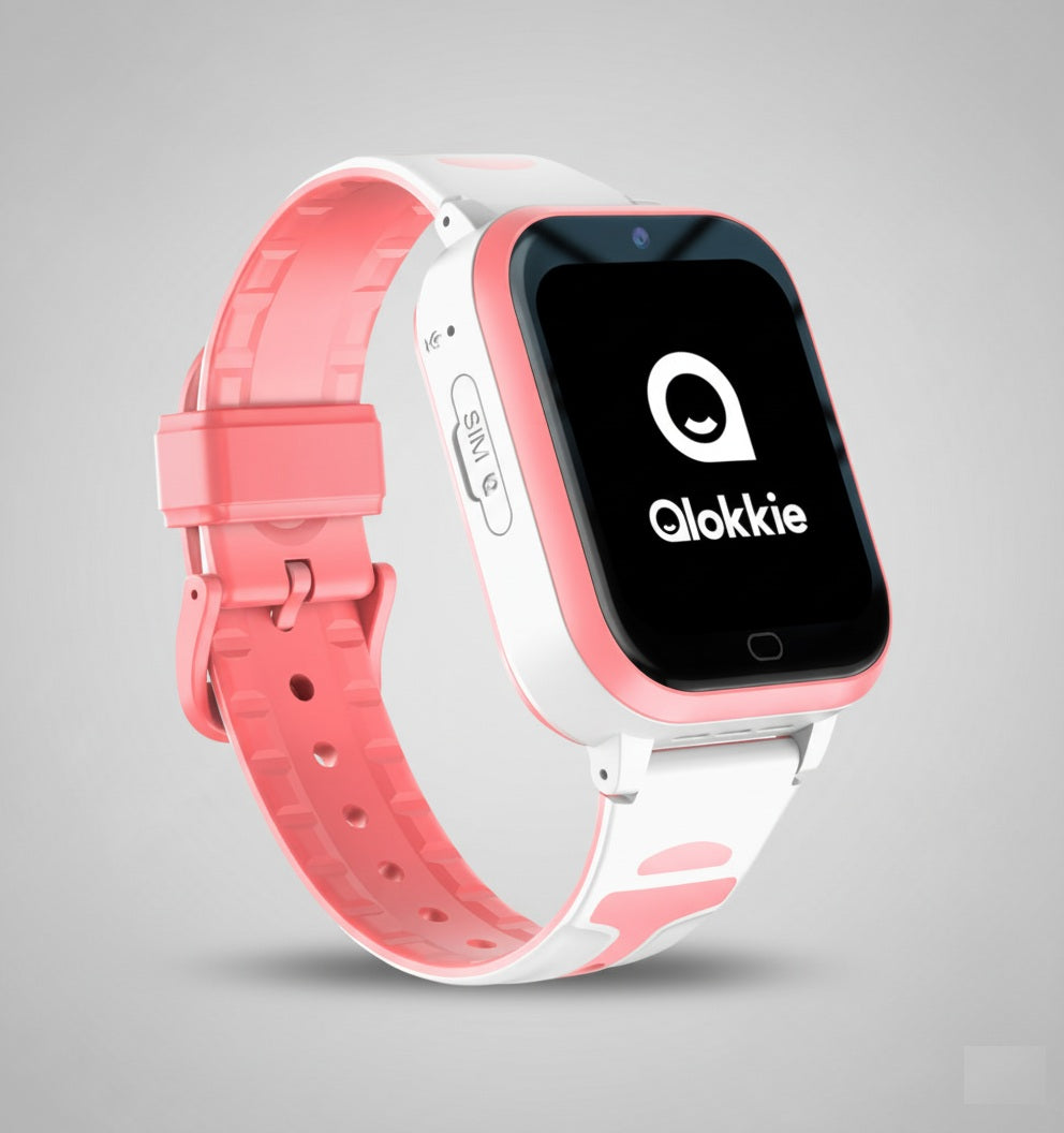 Qlokkie GPS Horloge Kind - Kiddo Next - Whatsapp - Roze