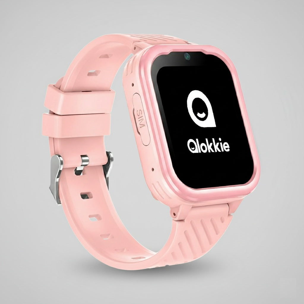 Qlokkie GPS Horloge Kind - Kiddo Pro - Whatsapp - Roze